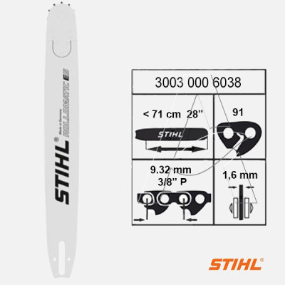 SPRANGA DI GUIDA ROLLOMATIC ES 71 cm (28") - 1,6mm (3003 000 6038) - ORIGINALE STIHL