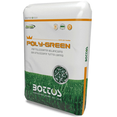Fertilizzante azotato bottos "POLY GREEN 18.8.12" - Linea Master Green
