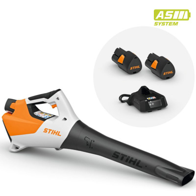 Set - Soffiatore a batteria Stihl BGA 30.0 - con 2 batteria AS2 + 1 caricabatteria AL1 - Sistema AS