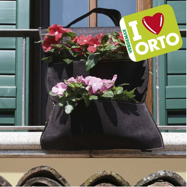 Orto appeso verticale in tessuto con 6 tasche e resistente ai raggi diretti  del sole - Verdemax