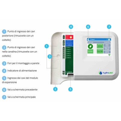 Programmatore HC 6 Stazioni Hunter con software basato su web Hydrawise