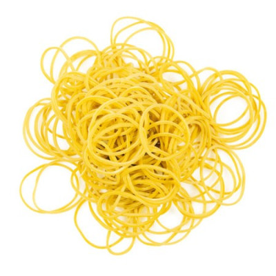 Elastico gomma giallo 60 x 1,5 x 1 kg