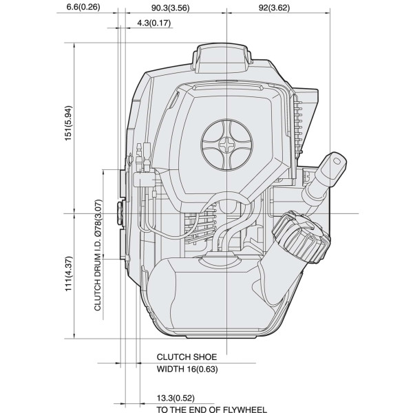 Decespugliatore a zaino 1,9 CV Kawasaki TJ 45