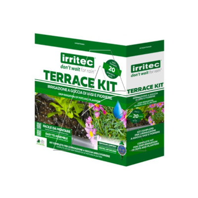 Kit irrigazione con 20 punti goccia e Centralina inclusa TERRACE KIT - Irritec